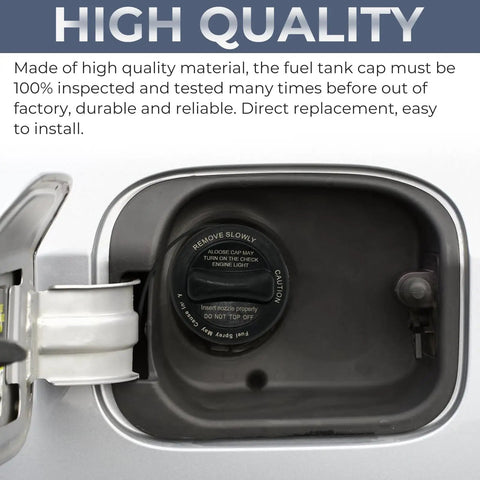 Mercedes Benz Gas Cap Replacement 2224700205 Fuel Cap For CLA250 installed in fuel tank showing high quality design