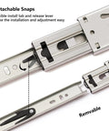 18 Inch Soft Close Drawer Slides With Ball Bearing Full Extension Built Tough For Heavy Duty Cabinets 6 Pairs 150 Lb Capacity