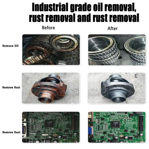 Heavy Duty 4.5L Ultrasonic Cleaner With 180W Cleaning Power And 150W Heating 304 Stainless Steel Tank before and after cleaning