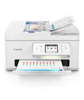 Straight Up Plug And Play All In One Printer For Home Office With Fast Print Copy Scan Built In Easy Setup And Reliable Wireless Inkjet That Handles Documents And Photos Like A Champ, front view with printed paper.