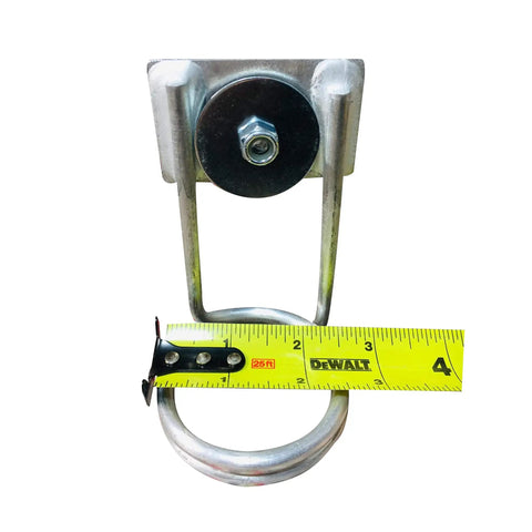 Lightweight Aluminum Scaffold Tool Holder And Hammer And Ratchet Hanger For Quick Access Two And A Half Inch Ring Silver Aluminum Bracket