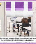 2 Pack Crayon Blackout Curtains For Classrooms And Doors Thick Light Blocking Panels For Back To School Decor Kid Friendly