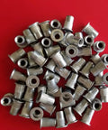 Aluminum Rivet Nut Rivnut Insert 1/4-20 UNC 25 Pack Beefy Heavy Duty Fasteners for Metal Panels on red surface