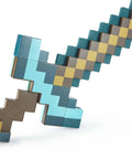 Minecraft Transforming Diamond Sword And Pickaxe 2-In-1 Toy For Kids, Role Play Gear displayed in sword form.