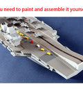 Killer Detail Queen Elizabeth Aircraft Carrier Plastic Model Kit 1 700 Scale showing detailed deck with aircraft, assembly needed.