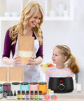 Complete DIY Candle Making Kit With Digital Soy Wax Melt Warmer, Scented Candles Supplies, Jars, Wicks, Dyes, Essential Oils