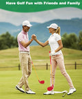 Couple playing with Backyard Golf Game Set With Oversized 5x3.5 Inch Club Heads And 36 Inch Lightweight Carbon Shaft For Adults
