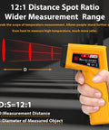 Infrared No Contact Temperature Gun For Cooking And DIY Laser Thermometer For Grilling Fryers Candy Making And Pool Spa Care Reads Surface Temps From Minus 58 To 986 Degrees Fahrenheit Not For Human Or Animal Use, 12:1 ratio