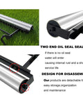 Two close-up images of Stainless Steel Mower Striping Kit For EGO 21 Inch Walk Behind Mowers Pro Grade Build with oil seal detail.