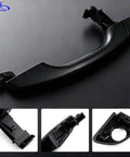 Front Left Exterior Driver Door Handle For Hyundai Elantra 2017 2018 2019 2020 Replacement Black Without Smart Key Entry Durable Plastic Easy Install OE Style Direct Fit