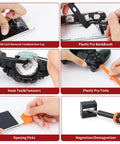 Using 58 In 1 Magnetic Precision Screwdriver Set With Case For iPhone MacBook Computers And More, Multi Bit Kit With 44 Common Bits And 14 Accessories on devices