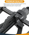 Close-up of Three Jaw Inner Bearing Puller Set for Cars and SUVs, heavy-duty carbon steel with black oxide finish