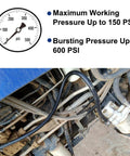 5/8-inch high-pressure transmission hose with 10 clamps installed in engine bay