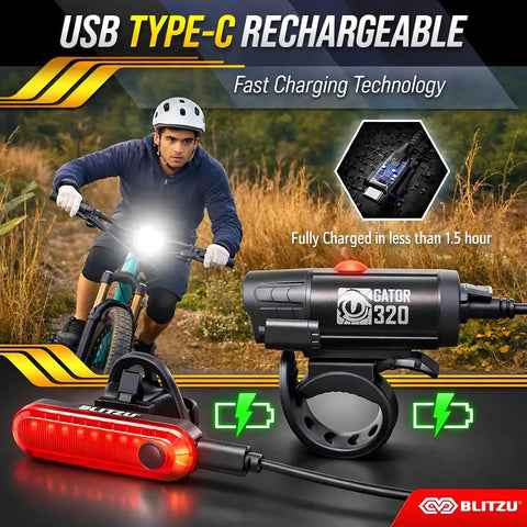 Night Riding Bike Lights Front And Back USB Rechargeable Headlight Taillight Set Water Resistant 9 Modes Super Bright Reflectors For City Commutes And Safe Night Rides Great For Men Women And Kids