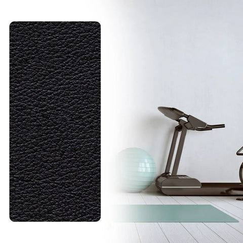 Durable Treadmill Mat Protector for Carpets and Hardwood Floors, Non Slip PU Leather with Foam Shock Absorption, 70x150x0.6cm