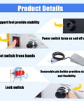 Pro Grade Jewelry Spot Welding Machine Kit with auto welder foot switch stand and tweezers product details on power and stability