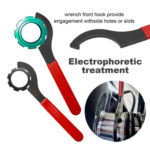 ER32 Collet Set Kit wrench with electrophoretic treatment for milling CNC lathe drilling tapping includes wrench and holder