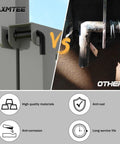 Side-by-side comparison of Heavy Duty Trailer Gate Spring Latch Kit With Extra Pins 2 Pack showing high-quality materials and durability.