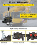 VEVOR hydraulic directional control valve, 1-spool loader valve with 21 GPM and 3625 PSI max