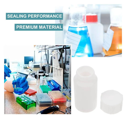 25Ml PTFE Reagent Bottle Empty Plastic Laboratory Bottle Set With Caps For Powder And Liquid Storage Small Sample Vials Box For Experiments