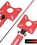 4 In 1 Router Milling Groove Bracket For Woodworking With Aluminum Alloy Circle Cutting Jig, detachable design feature