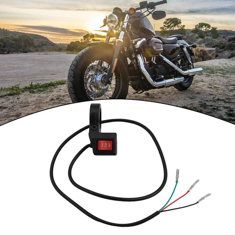 Upgrade Your Ride With This Slick 3-Speed Handlebar Switch Designed For Smooth Shifting On Motorcycles Electric Bikes And Scooters. Crafted From Durable ABS Plastic It Delivers Precision Control Without Sticking Or Slipping While You Cruise Around The. 22mm handlebar 3-speed switch with wired leads for motorcycle and scooter control