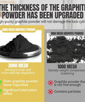 Ultra Fine Graphite Powder Lubricant For Locks Hinges And Window Tracks 3000 Mesh Penetrates Metal Gaps Reduces Friction