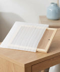 200 Pcs Moving Pro Grade Cushioning Foam Pouches And Sheets 11.8 By 9.8 Inches White Foam Pouch covering frame on table