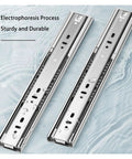 Heavy Duty Soft Close Drawer Slides With Smooth Full Extension Glide And Knockout Carbon Steel Build For Breezy Side Mount Setup On Kitchen Cabinetry And Furniture Hardware Projects, shown in water with durable finish.