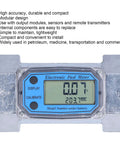 Industrial 2In Turbine Flow Meter With Digital End Turbine Meter For Liquid Fuel Water Gas Oil, Electronic Flowmeter, display view