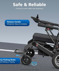 Side view of 24V DC Wheelchair Joystick Controller with Brake, 360 Degree Free Steering for Electric Mobility Wheelchairs, model WB5003.