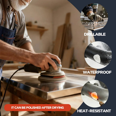 Epoxy Putty Modeling Compound For Sculpting And Repairs DIY Ready Self Hardening Drillable White 200g in workshop use