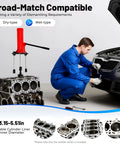 15T Hydraulic Cylinder Liner Puller Universal 80 to 135mm Wet Dry Sleeve Removal Tool For Engine And Tractor Repair Heavy Duty Liner Puller With Ergonomic Press Rod And Rugged Pro Grade 45 Steel Construction, wet and dry use, 80-135mm sleeve removal