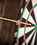Aluminum Crossbow Bolts For Pistol Crossbows 6.3 Inch Shafts With Sharp Broadhead Tips hitting dartboard bullseye