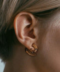 Striped Ebony Wood Spiral Tapered Hanger Ear Plugs Dope Natural Material Sold As A Pair 10Mm 00GA Size Comfortable Fit