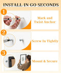 Step-by-step guide for using the 70 Piece Self Drilling Drywall Anchors Kit With Heavy Duty Galvanized Screws for easy installation.