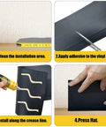 Flexible Black Vinyl Wall Base 5 Inch By 20 Foot Molding Trim With 1 Inch Crease Odorless Waterproof Rubber Baseboard installation