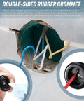 Round Rubber Grommet Kit 52 Pieces In 7 Sizes Black Double Sided Firewall Gasket for cable protection in use