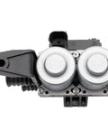 Heater Control Valve Solenoid For BMW X5 X6 2004 2019 E53 E70 F15 F16 HVAC Water Valve Replacement Direct Fit showing dual solenoid cylinders