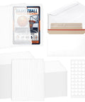 Bulk Card Shipping Kit For Trading Cards And Sports Cards, 425 Pcs Bundle with card shields, envelopes, tape seals visible