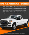 Image showing a 2008-2010 Ford F-350 6.4L Powerstroke Diesel Truck compatible with Ford 6.4L Powerstroke Diesel Beefed Up Fuel Filter Kit.