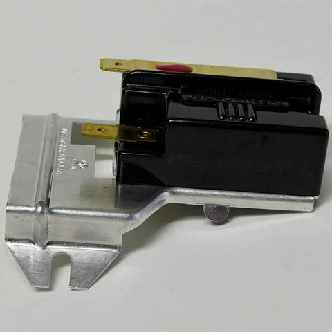 DE353 Gas Dryer Heat Sensor Straight Shooter Replacement For Frigidaire Whirlpool Electrolux Top Shelf Thermistor side view metal and black plastic