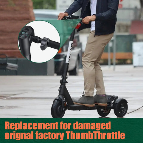 Thumb Throttle Replacement Part Compatible With Super73 S2 ZX RX Ebike Electric Scooters, Crisp Ergonomic Accelerator, Durable ABS And PC Body, Anti Slip Grip, Smooth, Precise Control And Easy Installation
