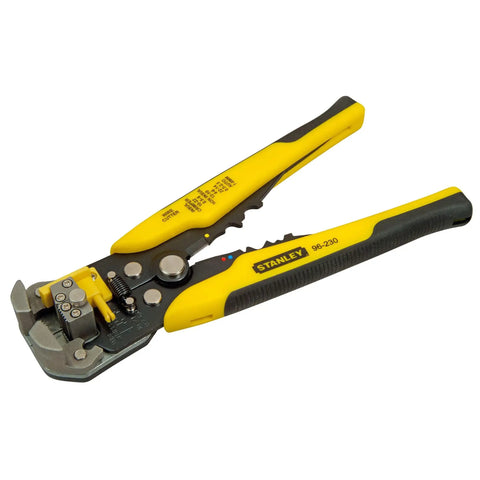 Heavy Duty Wire Stripper Tool With Fine Adjustment Screw For 0 To 6 Mm2 Cables Crimping Isolated And Non Isolated Cable Shoes Durable Yellow And Black Hand Tool For Pros And DIYers