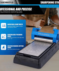 Image of Pro Grade Chisel Sharpening Kit With Sharpening Stones And Honing Guide Wood Chisel Sharpener and Planer Blade Sharpener