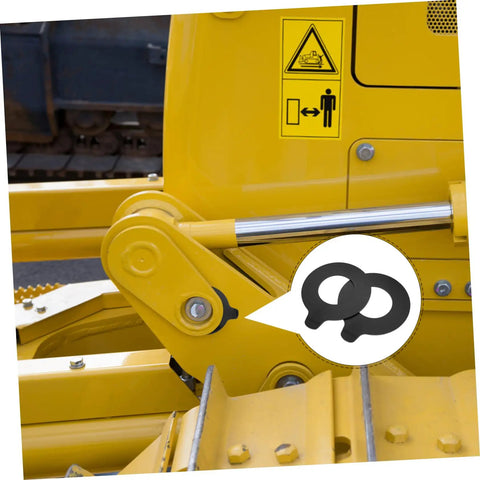 Two Piece Digger Arm Shim Kit With Durable Rubber Washers For Excavator Vibration Reduction And Fast Install Heavy Duty Shim Parts For Construction Equipment And Vehicles on excavator arm