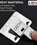 2 Pack Double Scale Measuring Tape Clips In 304 Stainless Steel Corner Measuring Tool for Accurate Positioning