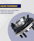 Front Wheel Bearing And Hub Assembly 2 Piece Set Fits Ford Explorer 2002-2005, Lincoln Aviator 2003-2005, Mercury Mountaineer 2002-2005 With ABS