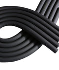 2 Pack 1-1/4 Inch Pipe Insulation Foam Tubing 6 Ft Long With 2 Inch Outer Diameter And 3/8 Inch Wall Thickness in black nitrile rubber