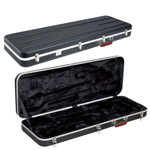 Guitar case with Two Brown Leather Luggage Handles With Metal Mounts, 110mm Long Pull Handles For Trunk, Bag, Briefcase, Guitar Case And Musical Box, Vintage Style, Durable Build With Screws Included